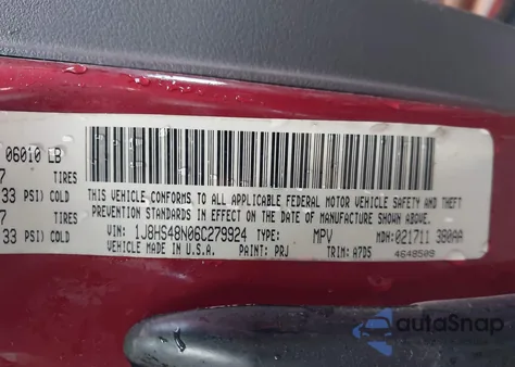2006 Jeep Grand Cherokee Laredo from USA, damaged, VIN 1J8HS48N06C279924